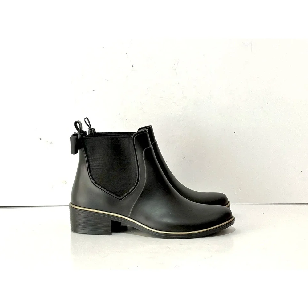Kate Spade Edimburg Rubber Rain Ankle Boots Size 7